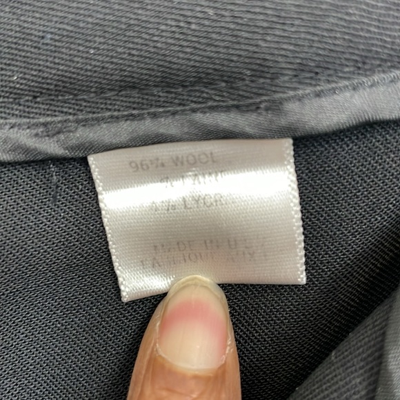 Theory Womens 4 Casual Wool Blend Fare Leg Black Dress Trouser Pants - Picture 7 of 8